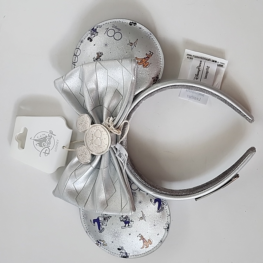 Disney Park 100 years Mickey Ears Silver headband - Picture 3 of 8